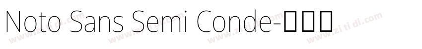 Noto Sans Semi Conde字体转换